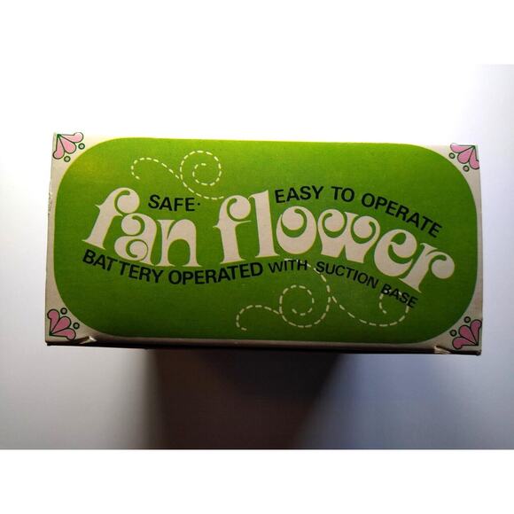1960s Flower Power Daisy Plastic Fan Hong Kong Vintage Kitsch Retro Groovy Mod - Picture 7 of 8